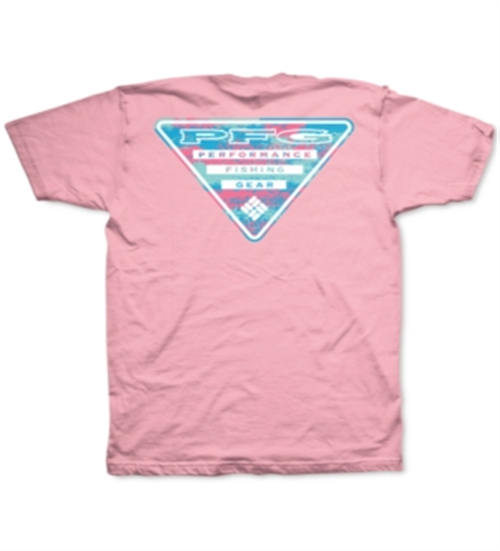 Camiseta Columbia Masculina Pfg Heche Logo Graphic Rosa Tamanho G