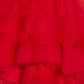 Vestido de festa para meninas grandes, edições raras, em camadas, vermelho, tamanho 10
