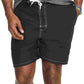 Calção de banho masculino Ralph Lauren com cordão, preto, tamanho XXXX-G
