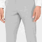 Calça social masculina Kenneth Cole Slim Fit Stretch, tamanho 34x34, prateada