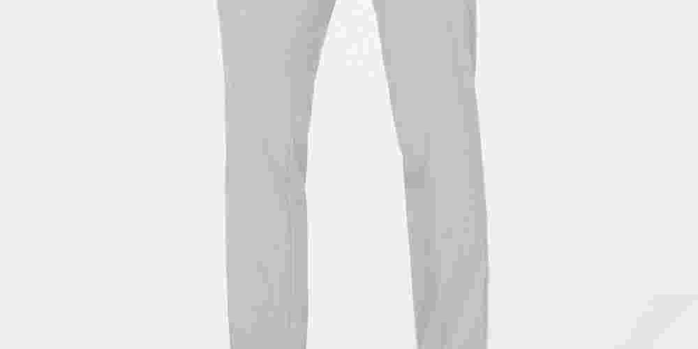 Calça social masculina Kenneth Cole Slim Fit Stretch, tamanho 34x34, prateada