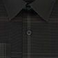 Camisa social masculina Calvin Klein Infinite Color Slim Fit, sem passar, com estampa xadrez elástica, tamanho cinza, 18x34x35