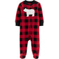 Carter's Boy's Footies Dinossauro Infantil Vermelho Tamanho 9 M
