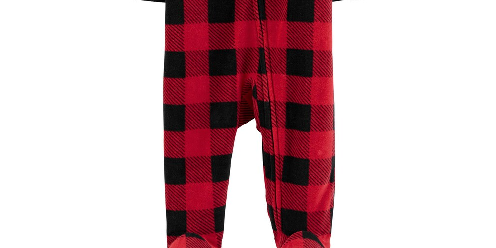 Carter's Boy's Footies Dinossauro Infantil Vermelho Tamanho 9 M