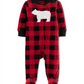 Carter's Boy's Footies Dinossauro Infantil Vermelho Tamanho 9 M