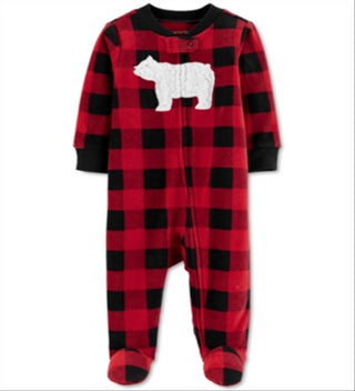 Carter's Boy's Footies Dinossauro Infantil Vermelho Tamanho 9 M