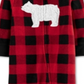 Carter's Boy's Footies Dinossauro Infantil Vermelho Tamanho 9 M