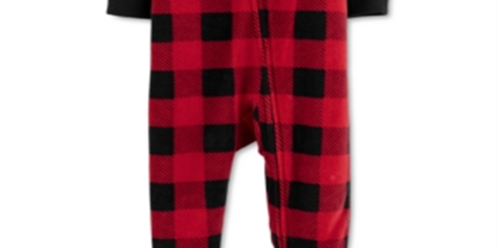 Carter's Boy's Footies Dinossauro Infantil Vermelho Tamanho 9 M