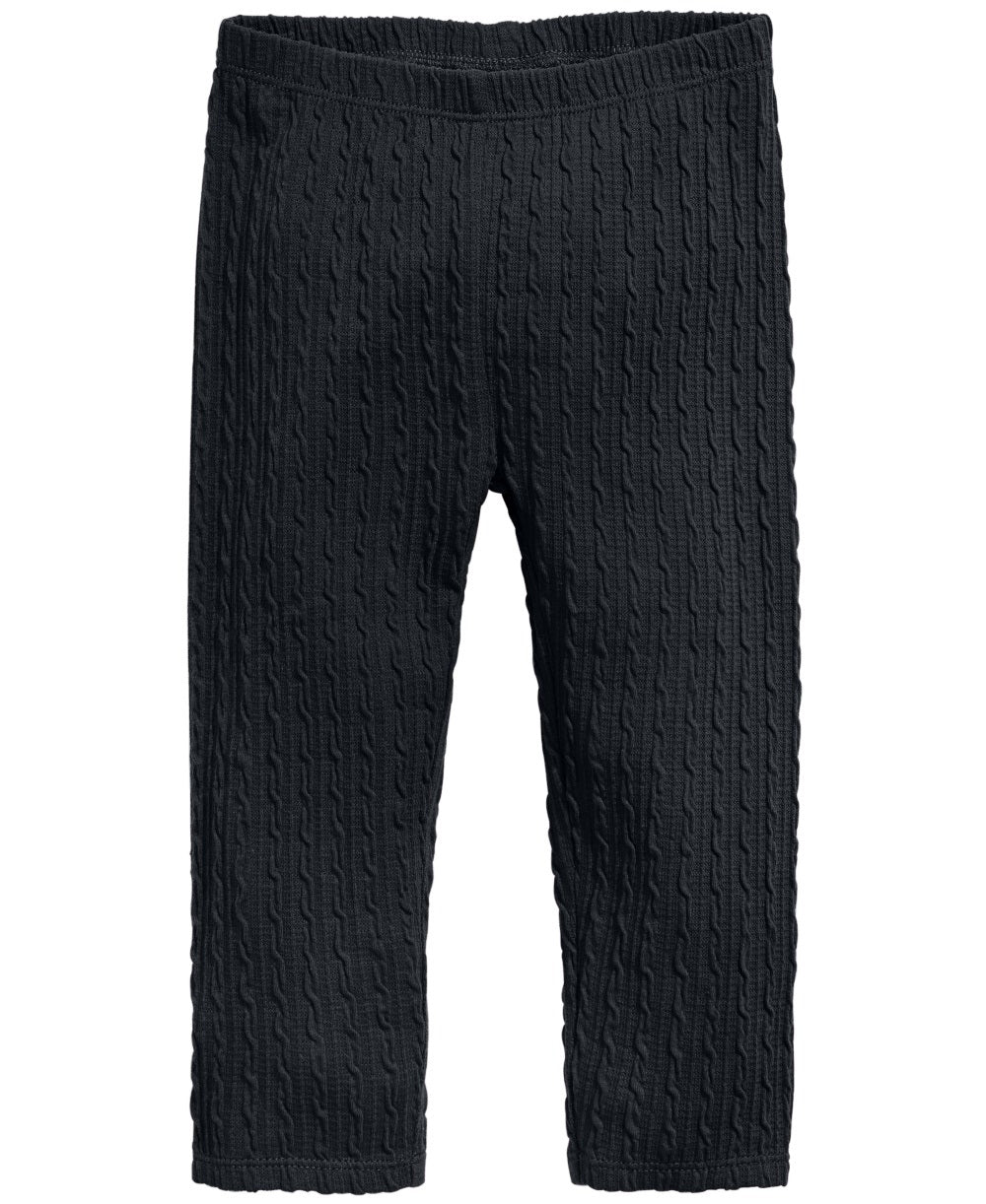 Legging texturizada infantil First Impressions para meninas, preta, tamanho 18