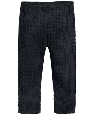 Legging texturizada infantil First Impressions para meninas, preta, tamanho 18