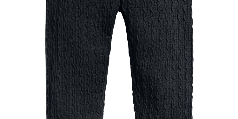 Legging texturizada infantil First Impressions para meninas, preta, tamanho 18
