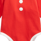 Body infantil First Impressions para meninas, Sra. Claus, vermelho, tamanho 6-9