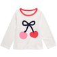 Camiseta infantil de algodão com estampa de cerejas First Impressions para bebês meninas, tamanho 24
