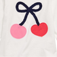 Camiseta infantil de algodão com estampa de cerejas First Impressions para bebês meninas, tamanho 24