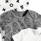 Body infantil First Impressions, pacote com 3 peças, Xo Milk Cotton, para meninos e meninas, branco, tamanho 6-9