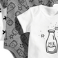 Body infantil First Impressions, pacote com 3 peças, Xo Milk Cotton, para meninos e meninas, branco, tamanho 6-9