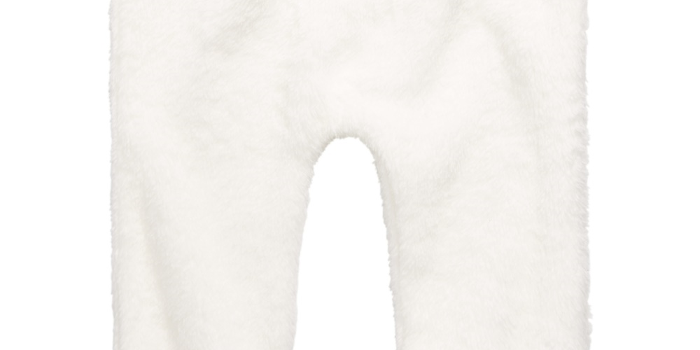 Calça jogger infantil First Impressions para meninos e meninas, em lã sintética, tamanho branco, para recém-nascidos