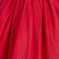 Conjunto de vestido de tule e ombros de ombros de pele sintética infantil Blueberi Boulevard para meninas, tamanho 3-6, vermelho