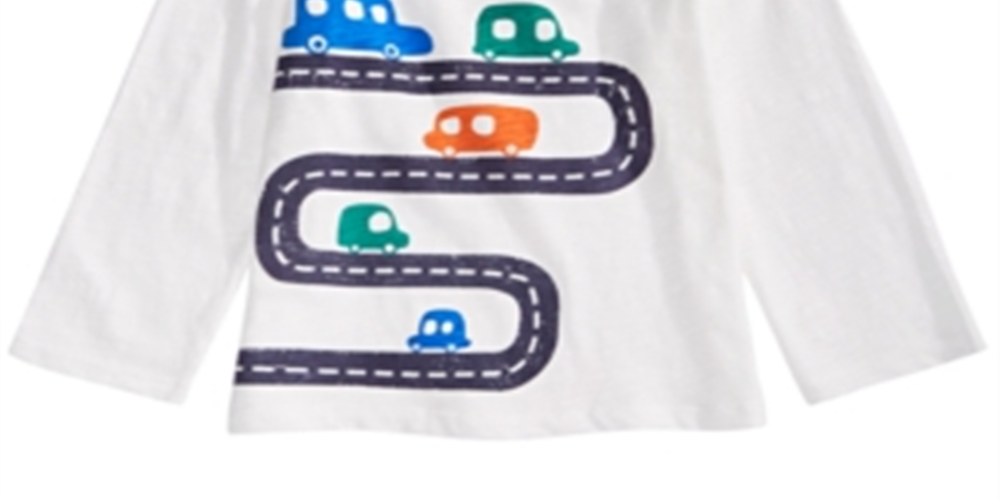 Camiseta de algodão estampada First Impressions Baby Boy Cars, tamanho 12 MOS
