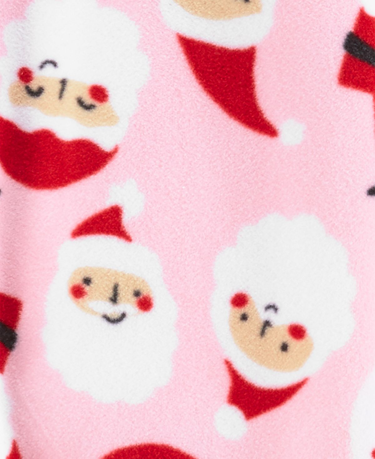 Carter's Girl's Print Santa Fleece Footie Rosa Tamanho 5T