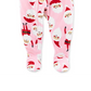 Carter's Girl's Print Santa Fleece Footie Rosa Tamanho 5T