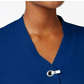 Karen Scott Suéter Henley Feminino de Algodão Azul Tamanho Pequeno P