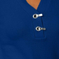 Karen Scott Suéter Henley Feminino de Algodão Azul Tamanho Pequeno P