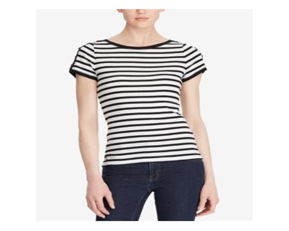 Ralph Lauren Feminino Botões Ombro Tira Branco Tamanho P