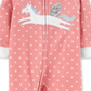Pijama Carter's Baby Girl Unicorn Fleece Rosa Tamanho 24MOS