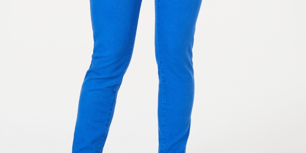 Calça jeans skinny feminina Charter Club Tummy Control, azul, tamanho 4