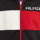 Jaqueta esportiva Tommy Hilfiger Manuel Pieced Colorblocked Logo para meninos, preta, tamanho 2T