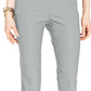 Calça feminina Charter Club Cambridge Tummy Control Slim Leg, cinza, tamanho 2P