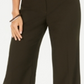 Calça feminina elástica de perna larga estilo &amp; co, preta, tamanho 12S