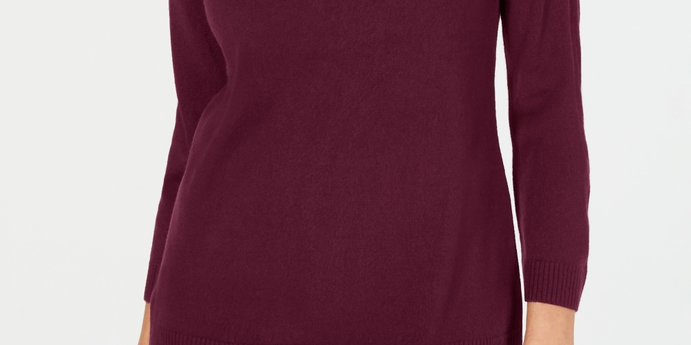 Karen Scott Suéter Feminino Gola V Vermelho Tamanho PM