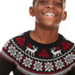 Suéter Charter Club Boy's Fair Isle Family Preto Tamanho P