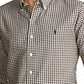 Camisa xadrez Ralph Lauren Classic Fit Mne's marrom tamanho XX-G