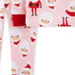Conjunto de pijama de Papai Noel Carter's Baby Girl 2 peças, rosa, tamanho 18 meses