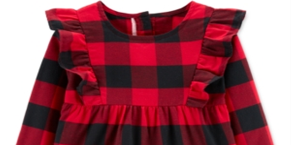 Blusa Carter's Infantil Feminina Buffalo Check Twill Vermelha Tamanho 4T