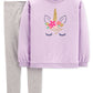 Conjunto de 2 peças de blusa e leggings unicórnio com glitter Carter's Little &amp; Big Girl's, roxo, tamanho 6X