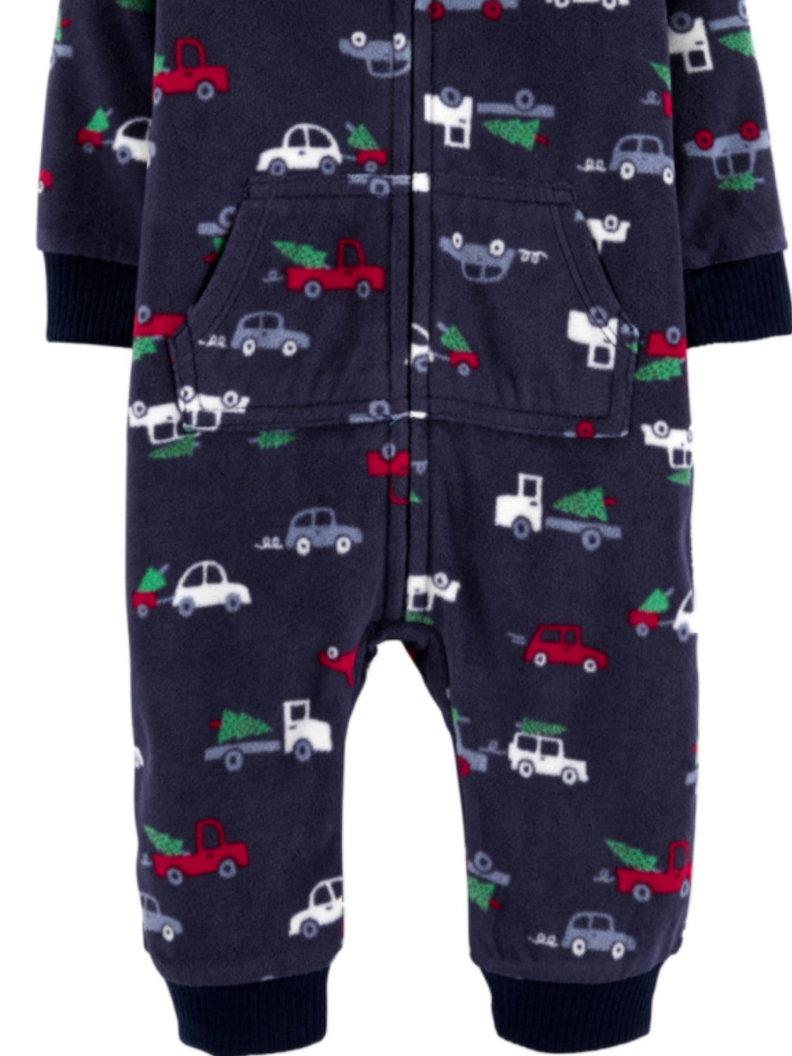 Capa de lã estampada para bebês Carter's Baby Boy's Holiday, azul-marinho, tamanho 18 M