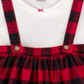 Conjunto de camiseta de algodão Carter's para meninas, 2 peças, e suéter xadrez Buffalo, vermelho, tamanho 2T