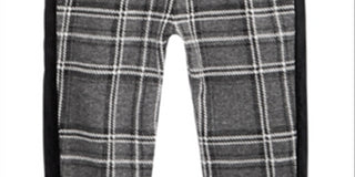 Calça xadrez listrada de veludo First Impressions para bebê menino cinza tamanho 0-3 M