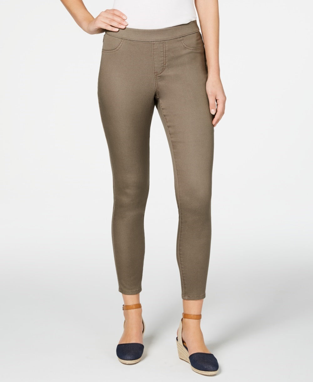 Calças jegging femininas Style &amp; Co, marrom, tamanho pequeno, médio