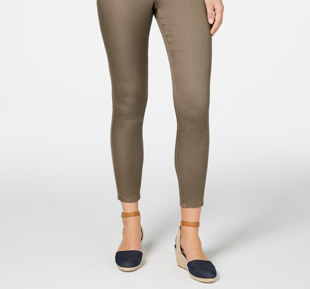 Calças jegging femininas Style &amp; Co, marrom, tamanho pequeno, médio