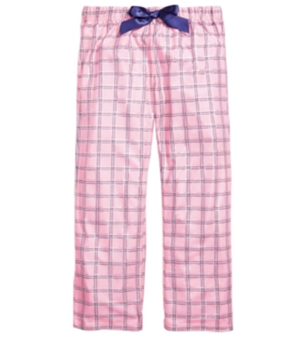 Calça de pijama xadrez Max &amp; Olivia Little &amp; Big Girl's rosa tamanho -S 6/6X