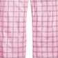 Calça de pijama xadrez Max &amp; Olivia Little &amp; Big Girl's rosa tamanho -S 6/6X