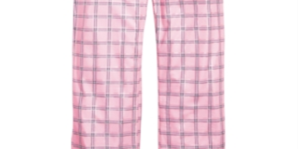 Calça de pijama xadrez Max &amp; Olivia Little &amp; Big Girl's rosa tamanho -S 6/6X