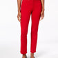 Calça jeans feminina Lexington reta, vermelha, tamanho 4, Charter Club