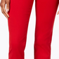 Calça jeans feminina Lexington reta, vermelha, tamanho 4, Charter Club