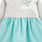 Vestido de tutu unicórnio Carter's para meninas, tamanho 4T, azul